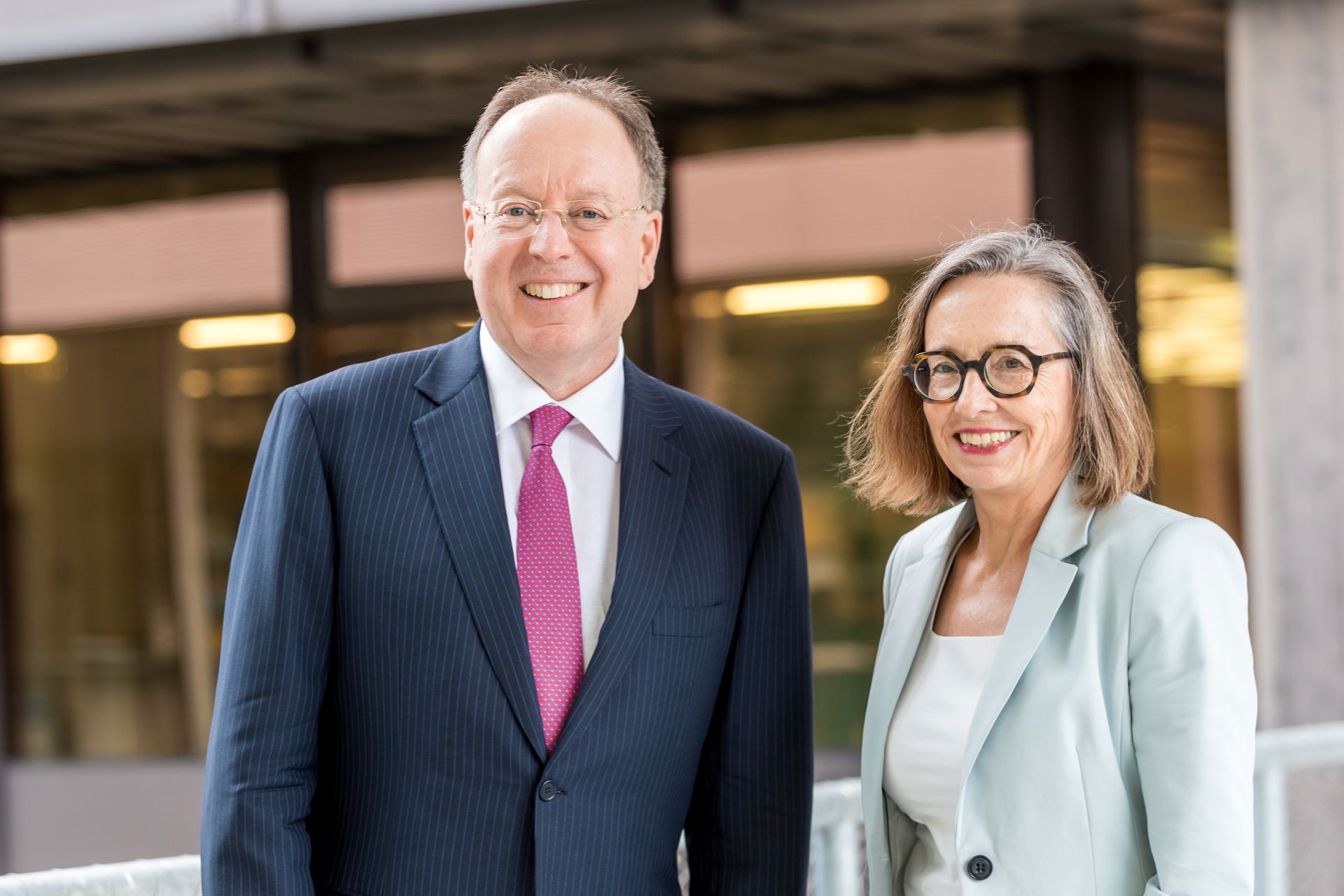 André Kudelski, CEO, e Annalise Eggimann, direttrice, di nnosuisse