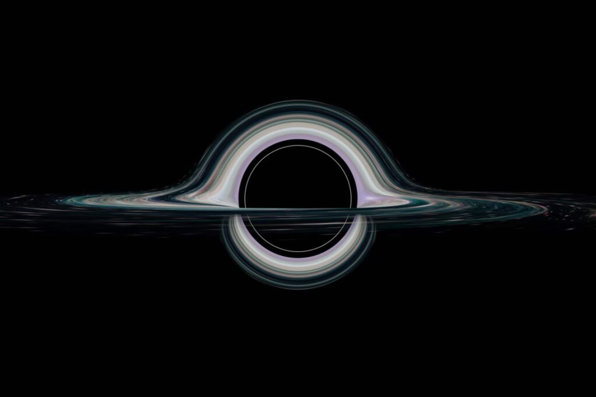 Cosmo: Immagine artistica di un buco nero
