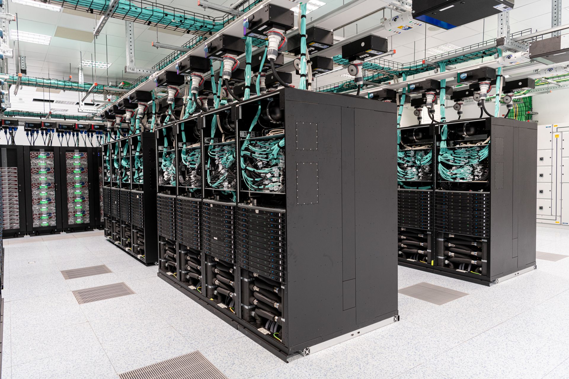 Il supercomputer del Centro Europeo per le Previsioni Meteorologiche a Medio Termine all'interno del Big Data Technopole di Bologna (Foto Giacomo Maestri)