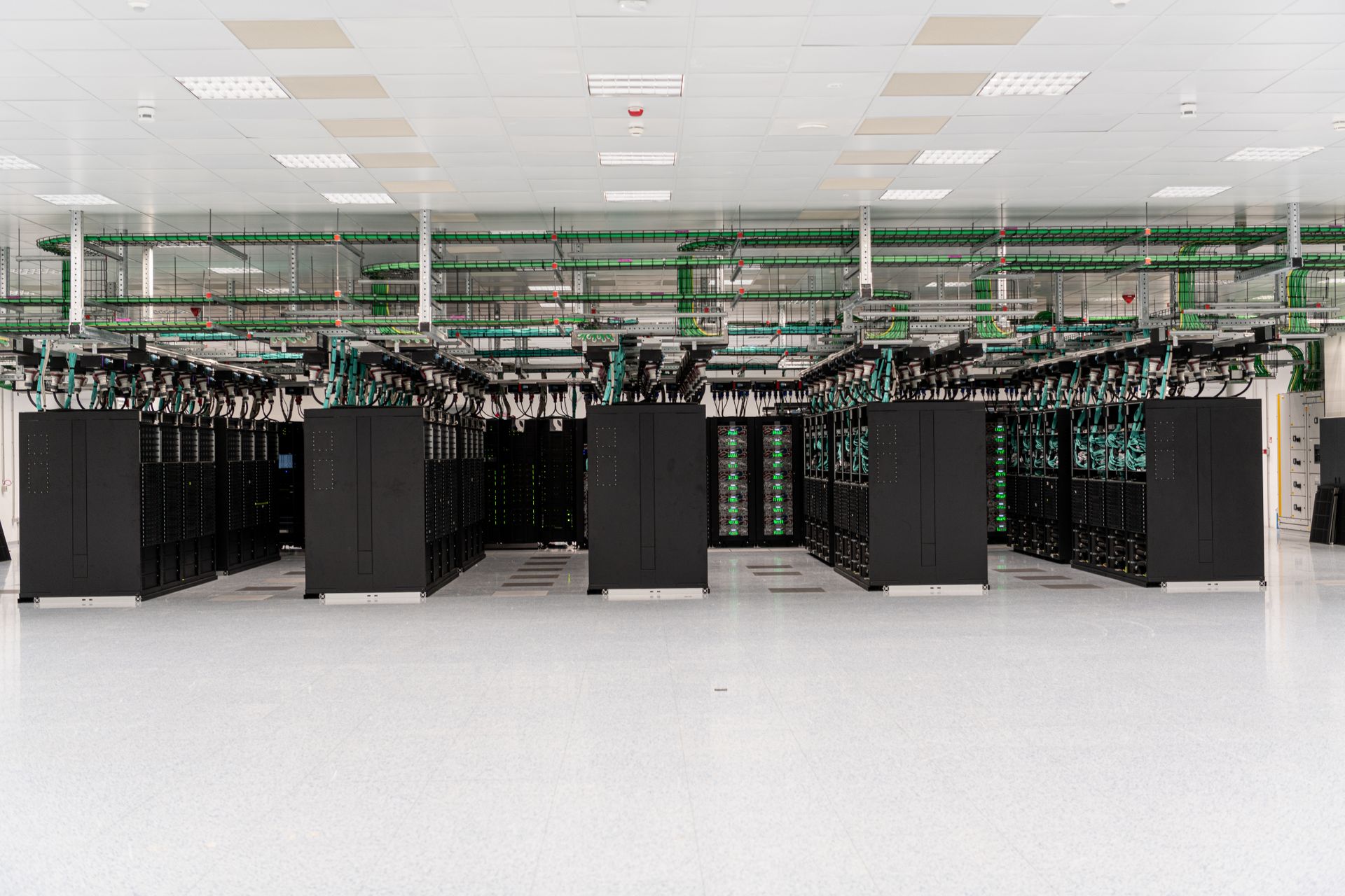Il supercomputer del Centro Europeo per le Previsioni Meteorologiche a Medio Termine all'interno del Big Data Technopole di Bologna (Foto Giacomo Maestri)