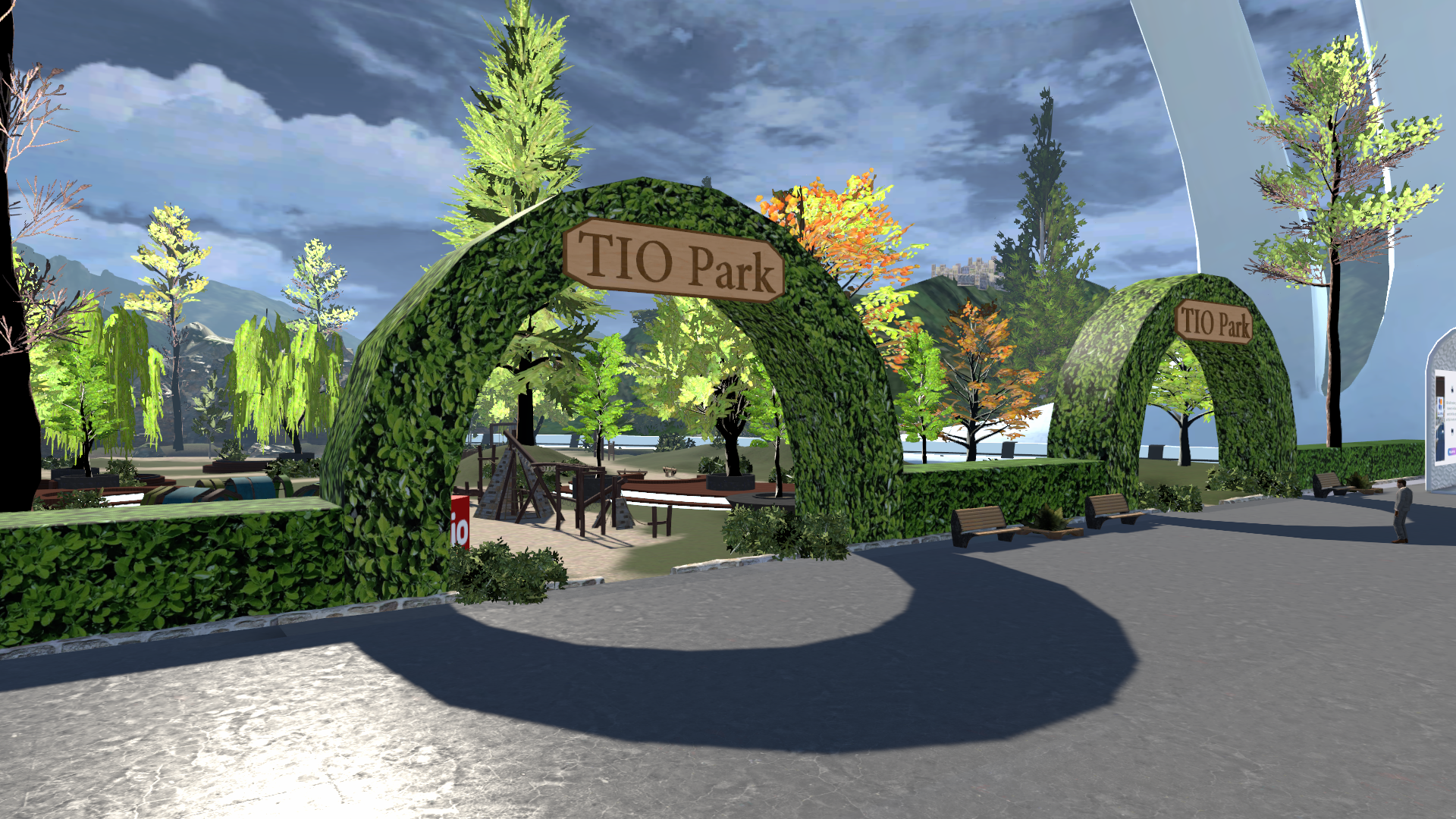 Un'accattivante screenshot del primo "Swiss Virtual Expo"