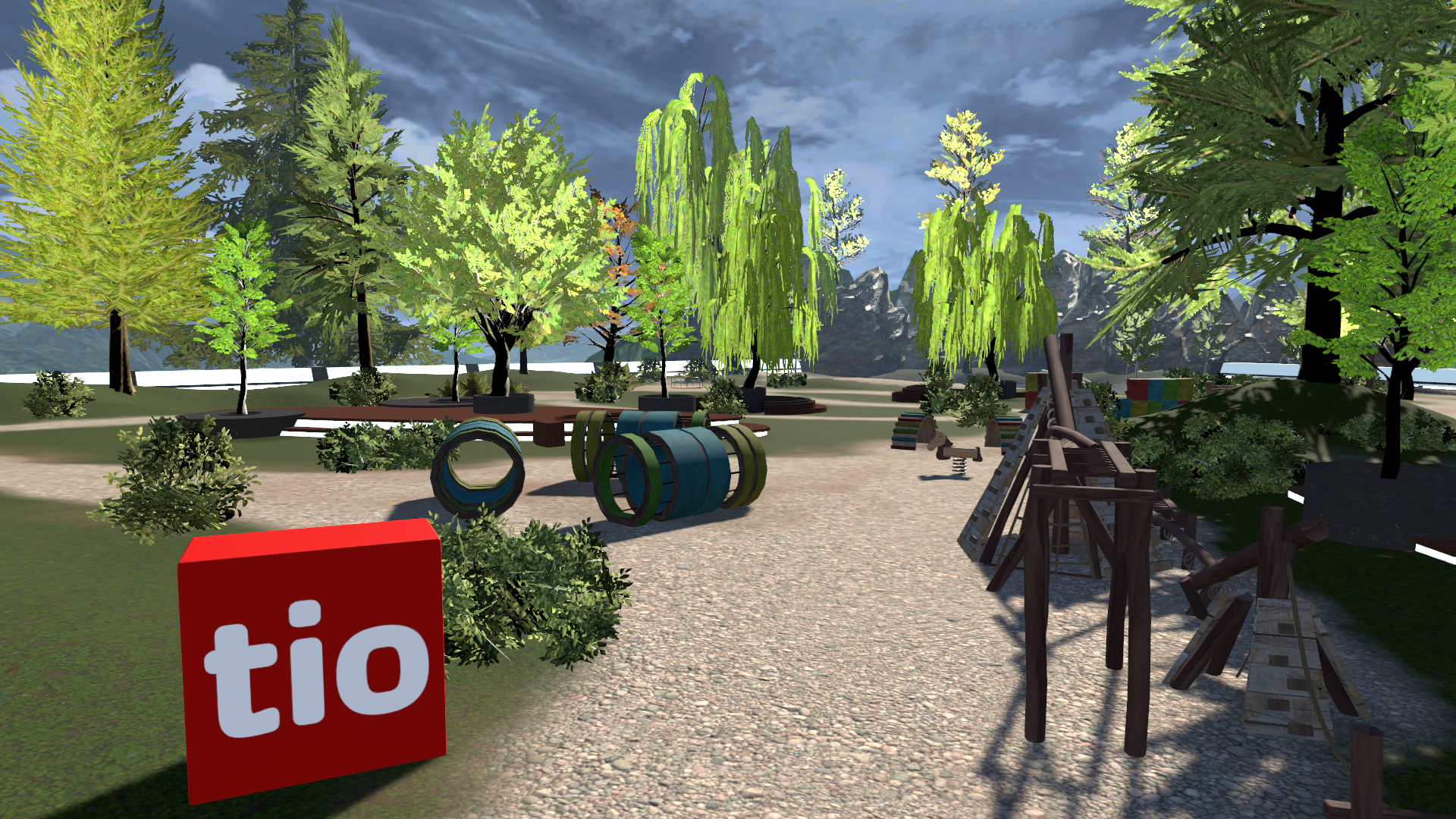 Un'accattivante screenshot del primo "Swiss Virtual Expo"