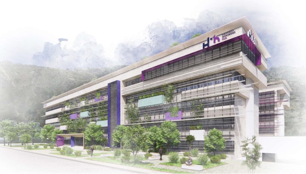 L'Harmonic Innovation Hub sorgerà su 20mila metri quadrati, collocati vicino al polo universitario, direzionale ed industriale di Catanzaro, nel Comune di Tiriolo, nonché a 10 minuti di viaggio dallo snodo intermodale e dall’aeroporto di Lamezia Terme