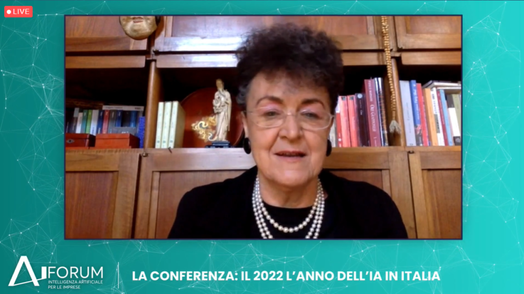 L'intervento allo "AI FORUM Intelligenza Artificiale per le Imprese" di Stefania Bandini