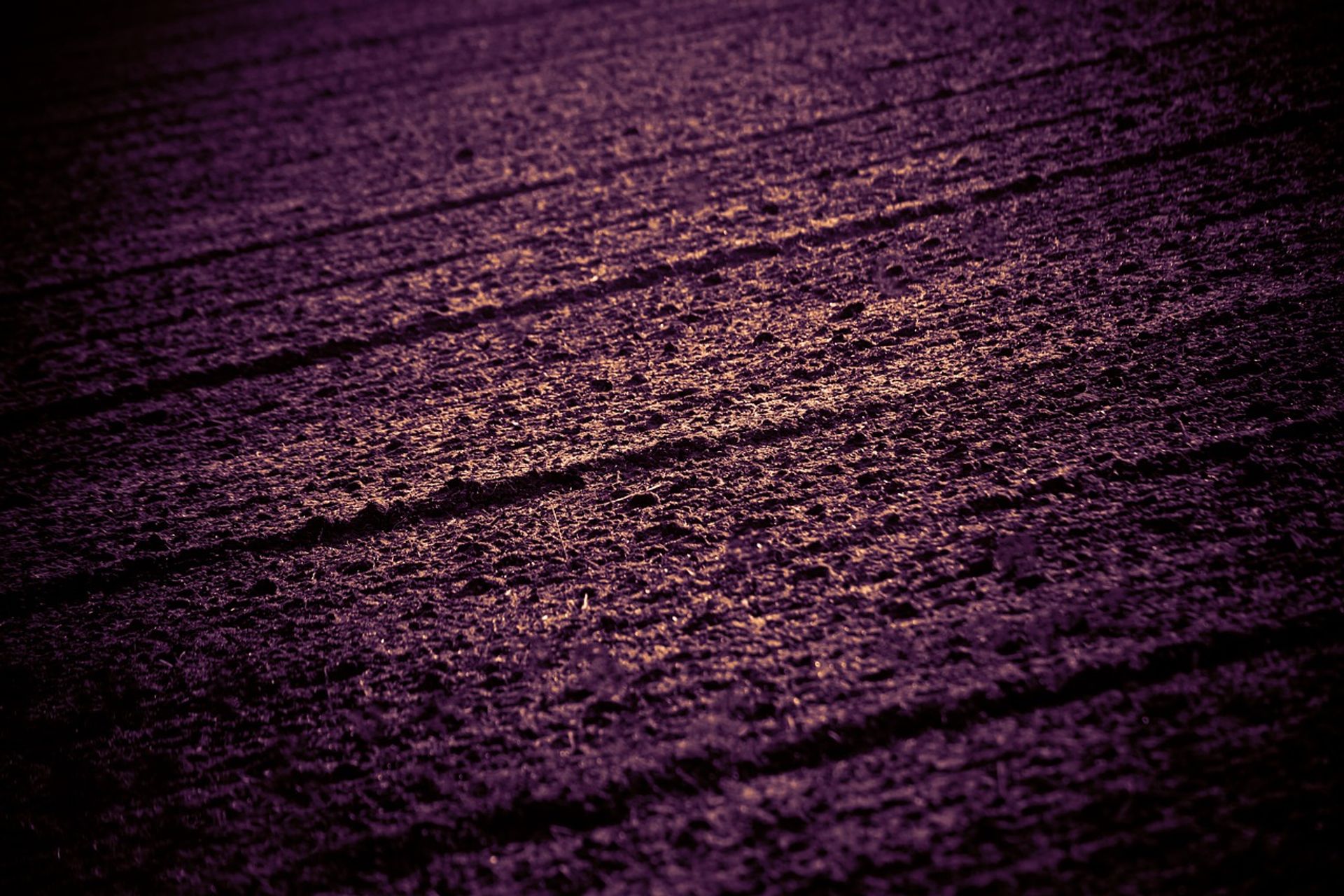 La terra di un fondo agricolo controllata con sofisticati strumenti di analisi