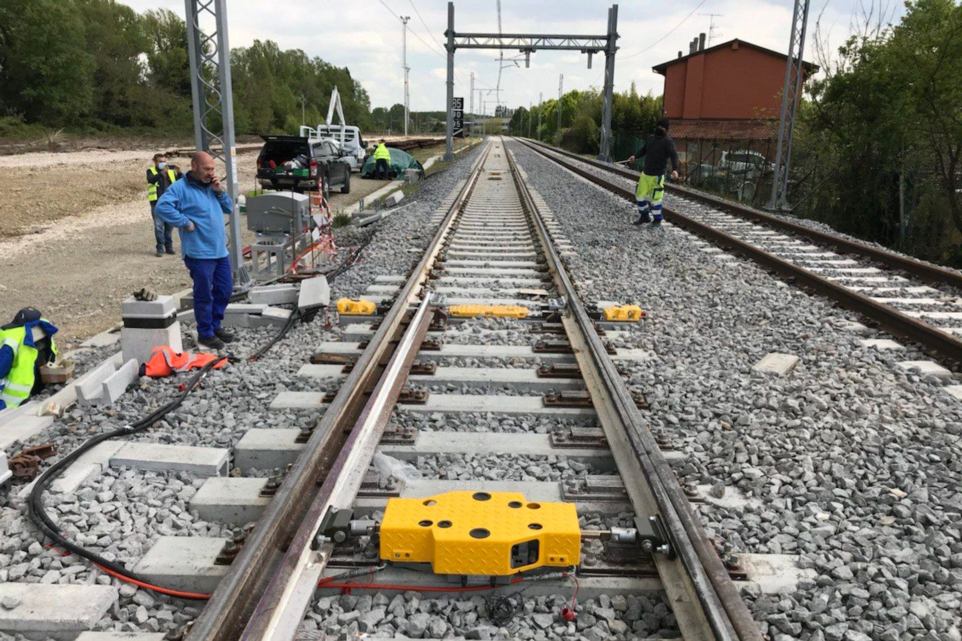 Dispositivi tecnici innovativi del circuito di prova di Reti Ferroviarie Italiane a Bologna San Donato