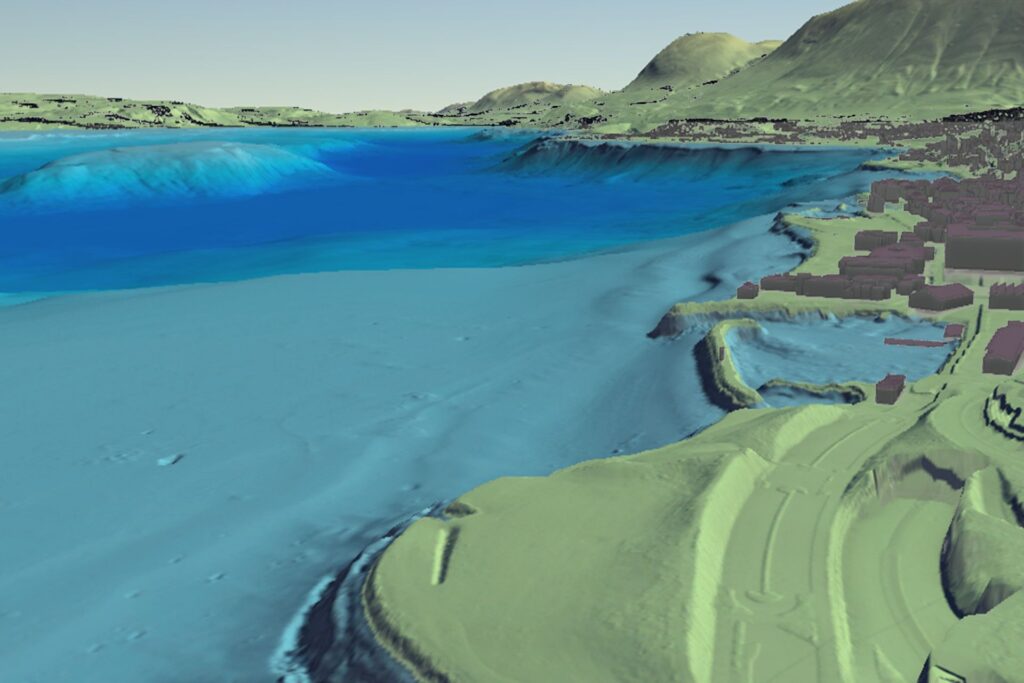 Una mappa geografica presente sull'applicazione swisstopo