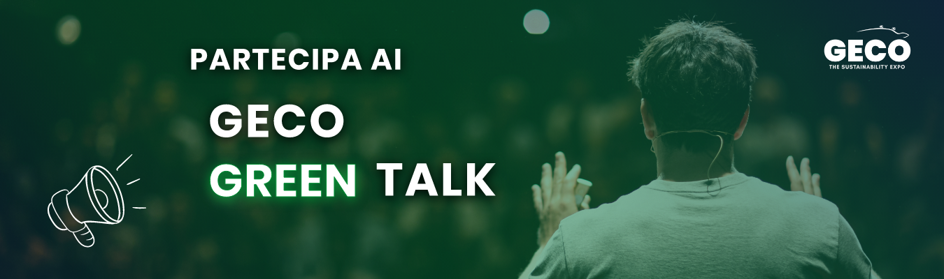GECO Green Talk - il banner ufficiale tematico di 'GECO Expo' 2022
