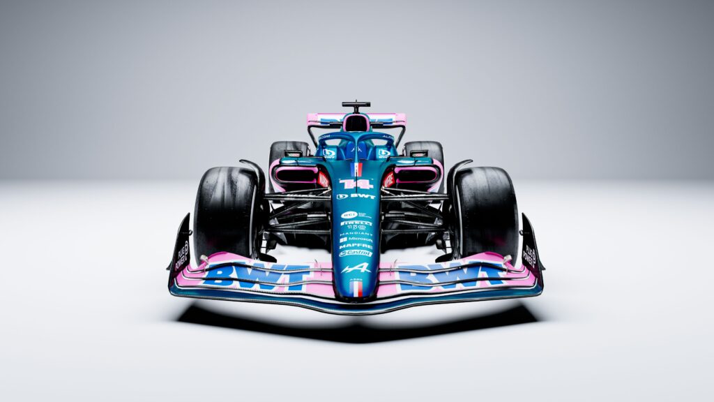 La monoposto del BWT Alpine F1 Team per la stagione 2022 di Formula 1