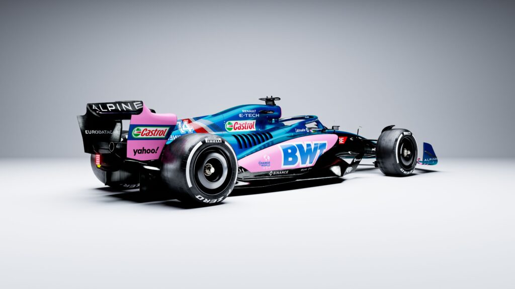La monoposto del BWT Alpine F1 Team per la stagione 2022 di Formula 1