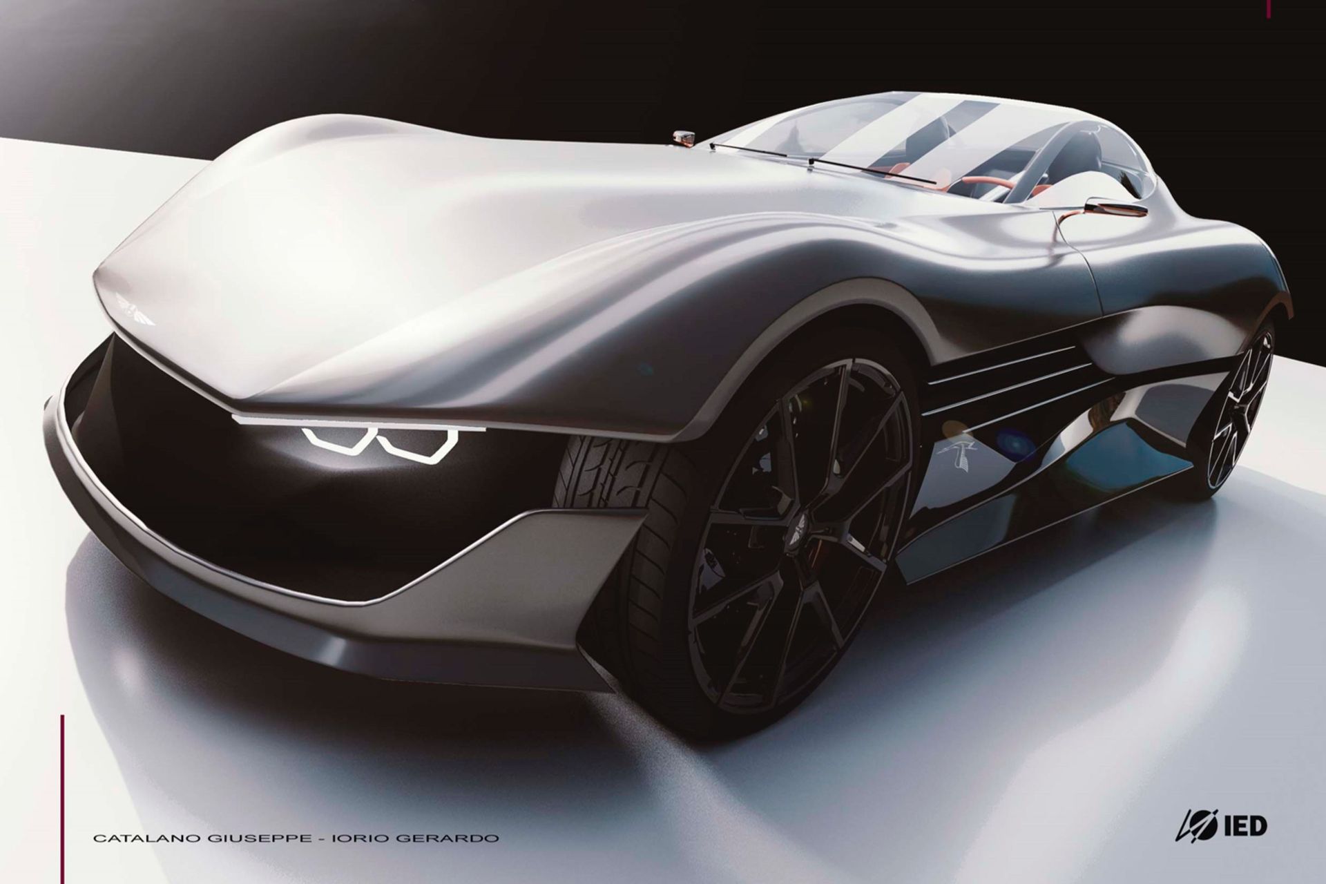 Una delle rielaborazioni della Hispano Suiza Alfonso XIII degli studenti dello IED di Torino