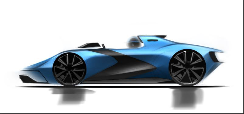Una delle rielaborazioni della Hispano Suiza Alfonso XIII degli studenti dello IED di Torino - Cigueña