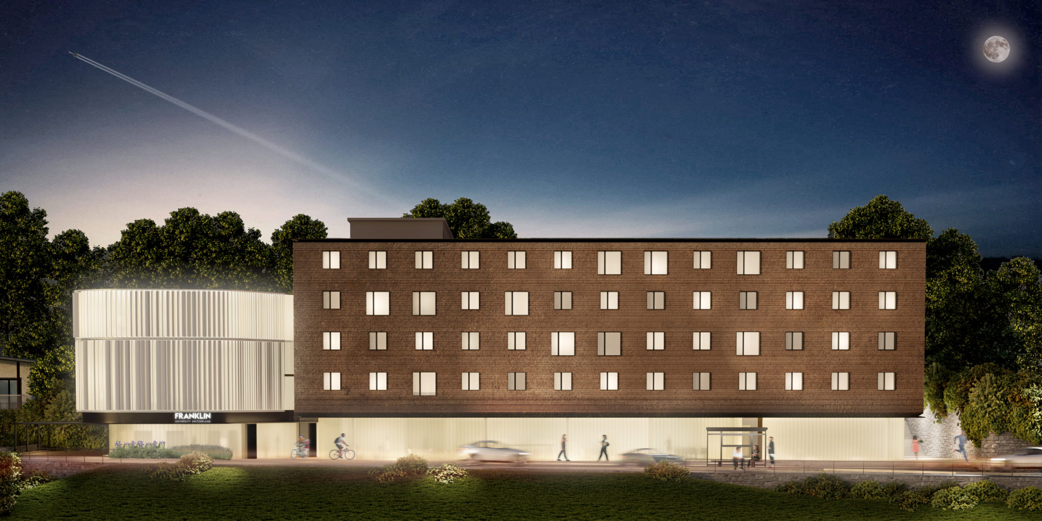 Il nuovo campus della Franklin University a Sorengo (Ticino) sarà dotato di un'inedita facciata attiva