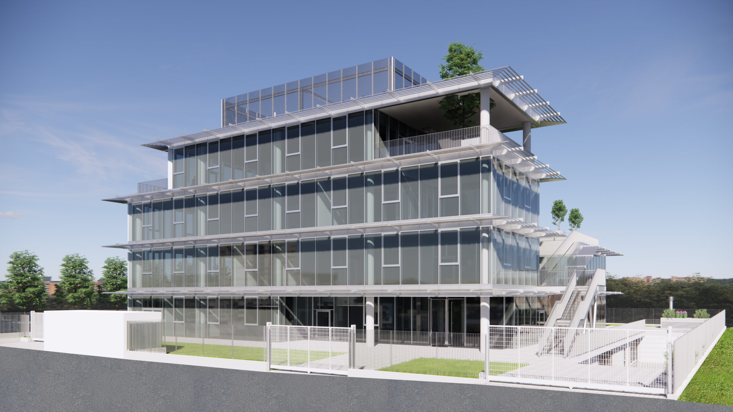 Il rendering di BOOM, il polo CRIF per iniziative e formazione dedicate a studenti, professionisti, imprenditori, startupper, executive e corporate che sarà realizzato nel 2022 a Castel San Pietro Terme