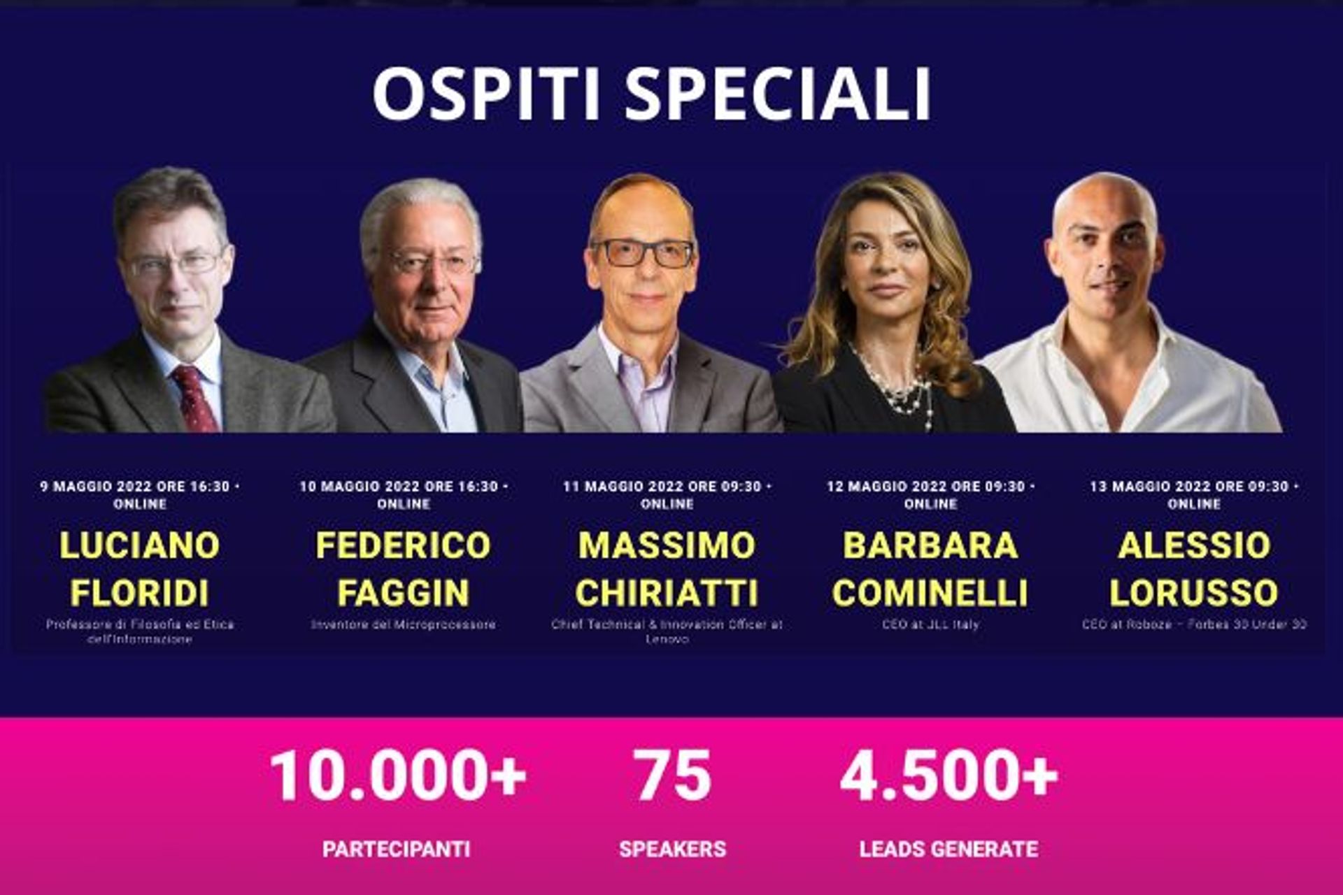 La frazione inferiore della pagina per stampa e la locandina della “AI Week - settimana italiana dell'intelligenza artificiale”