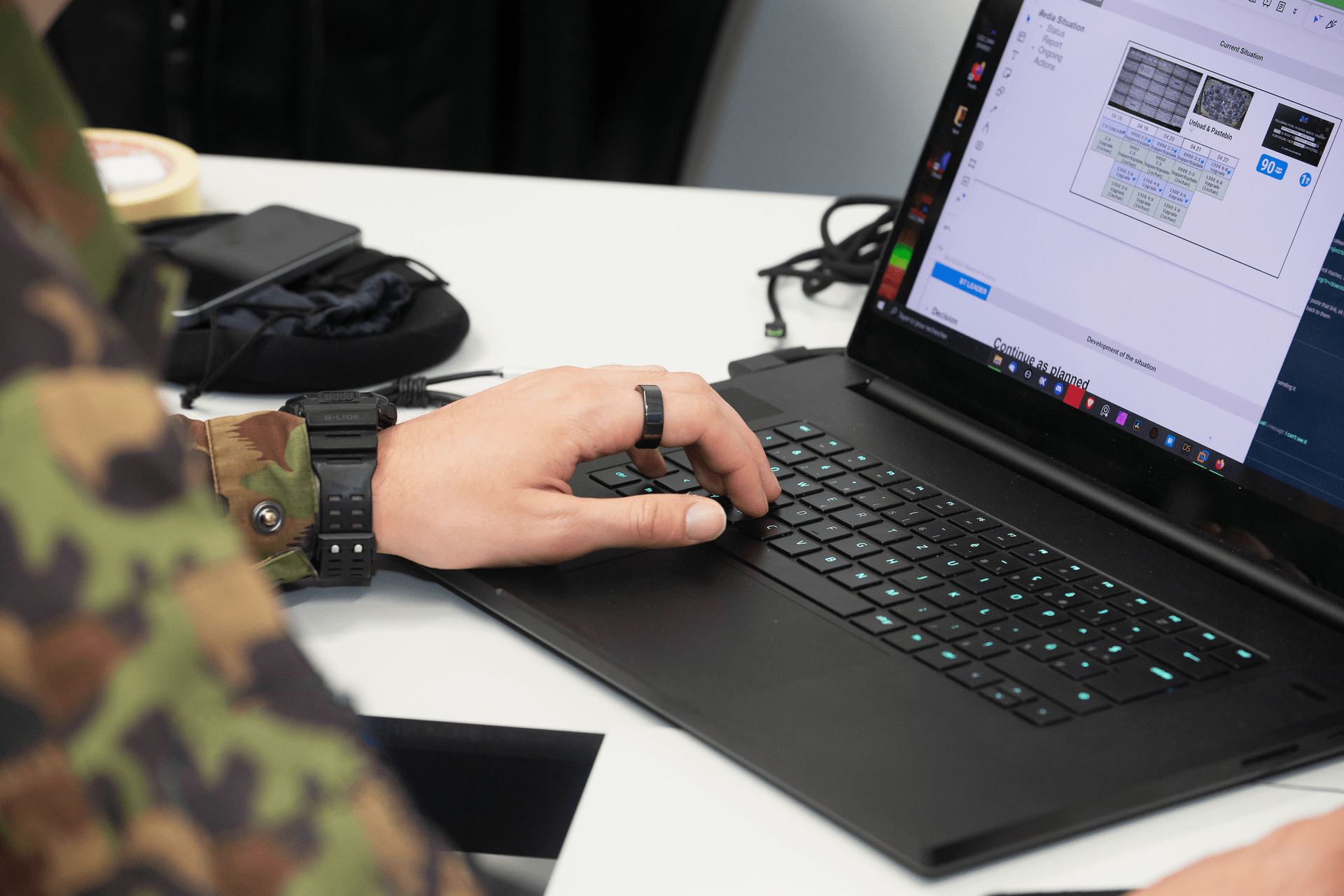 Circa due dozzine di persone fra i militari del battaglione “cyber 42”, partecipanti al corso di formazione della Schweizer Armee, e i membri della milizia dello Stato Maggiore specializzato, si sono preparati intensamente, insieme agli specialisti della Base d'Aiuto alla Condotta dell’Esercito (BAC), per lo scenario dell'esercitazione internazionale Locked Shields, organizzata dal Cooperative Cyber Defence Center of Excellence a Tallinn