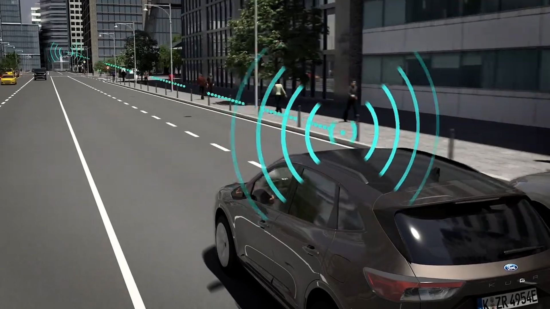 Il controllo intelligente dei semafori è stato sviluppato da ingegneri della Ford ed è stato testato nell'ambito del progetto Corridor for New Mobility Aachen-Düsseldorf (ACCorD): durante i collaudi è stata utilizzata una Kuga Plug-In Hybrid, equipaggiata con un’unità di bordo (per comunicare con l'infrastruttura) e un hardware per il controllo rapido (per connettersi al prototipo di software a bordo del veicolo)