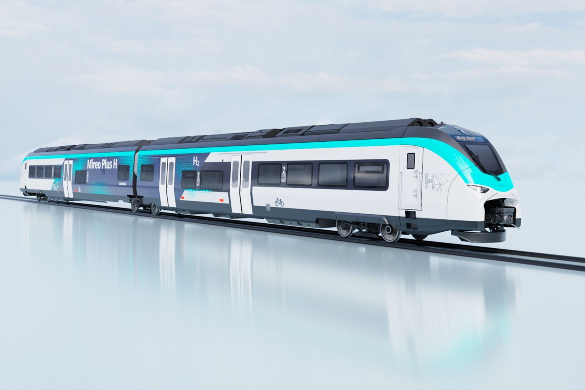 Il convoglio ferroviario a due vagoni Mireo Plus H di Siemens Mobility