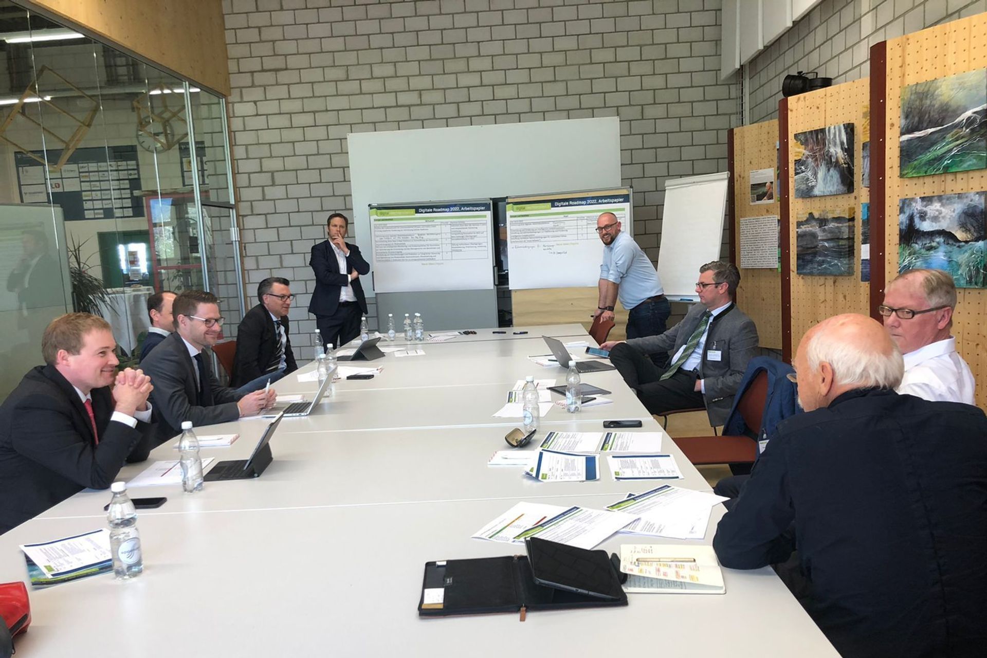 Il workshop dei trenta membri del consiglio di amministrazione dell’iniziativa digital-liechtenstein.li al Technopark di Vaduz, finalizzato a rivedere la "Digital Roadmap" del 2019