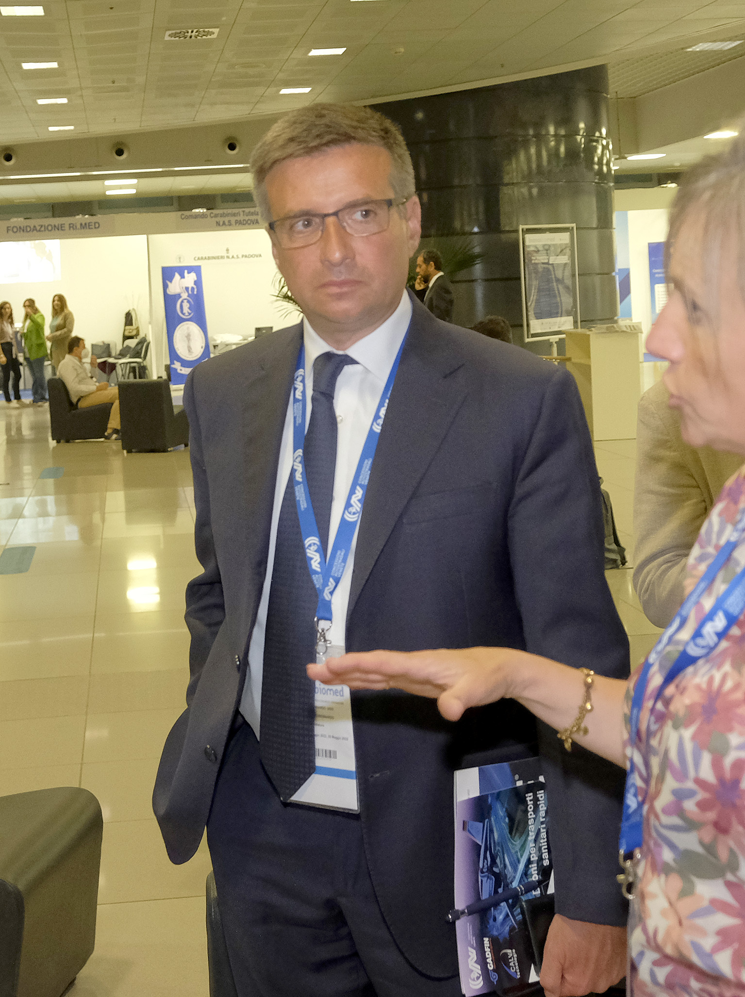 Ugo Dibennardo, Amministratore Delegato di Concessioni Autostradali Venete di Venezia, in occasione del lancio del progetto "Sky 53" a "Innovabiomed" a Verona
