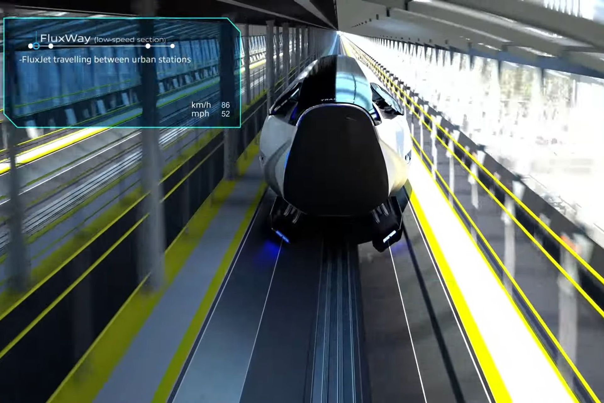 FluxJet è un mezzo di trasporto tubolare sostenibile da 1000 kmh