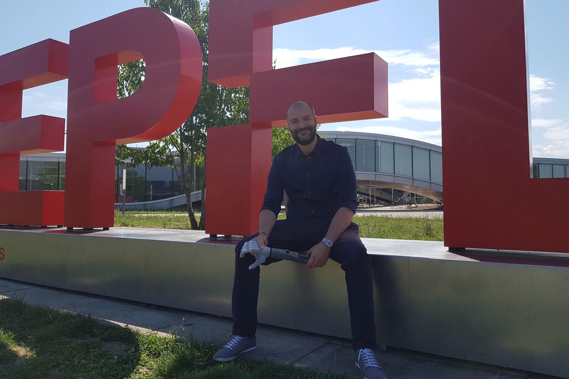 Giovanni Zappatore, CEO di BionIT Labs, all'EPFL di Losanna