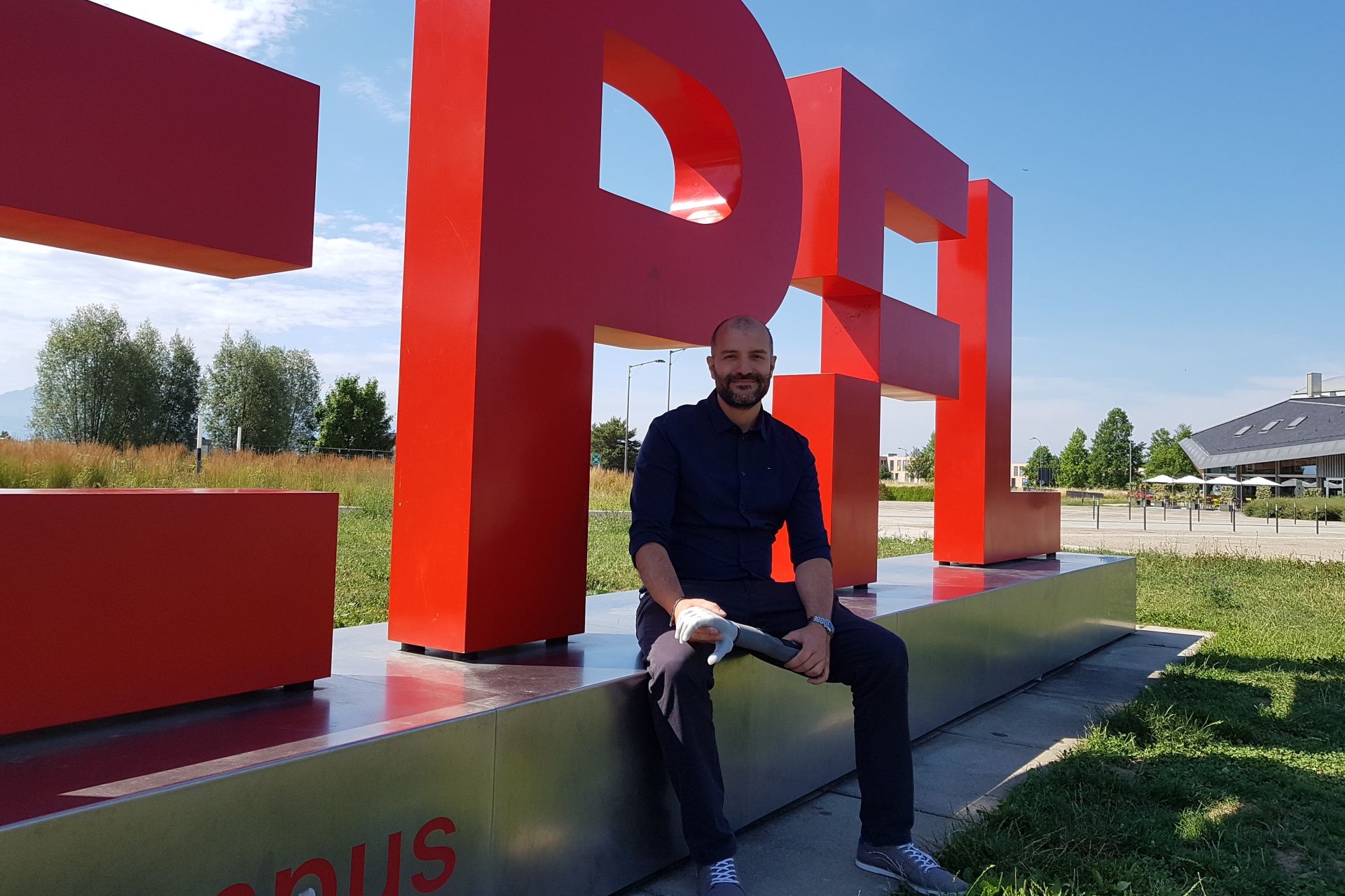 Giovanni Zappatore, CEO di BionIT Labs, all'EPFL di Losanna