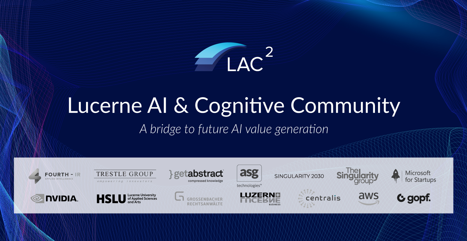 Il manifesto dell'associazione LAC² (Lucerne AI Cognitive Community) di Lucerna