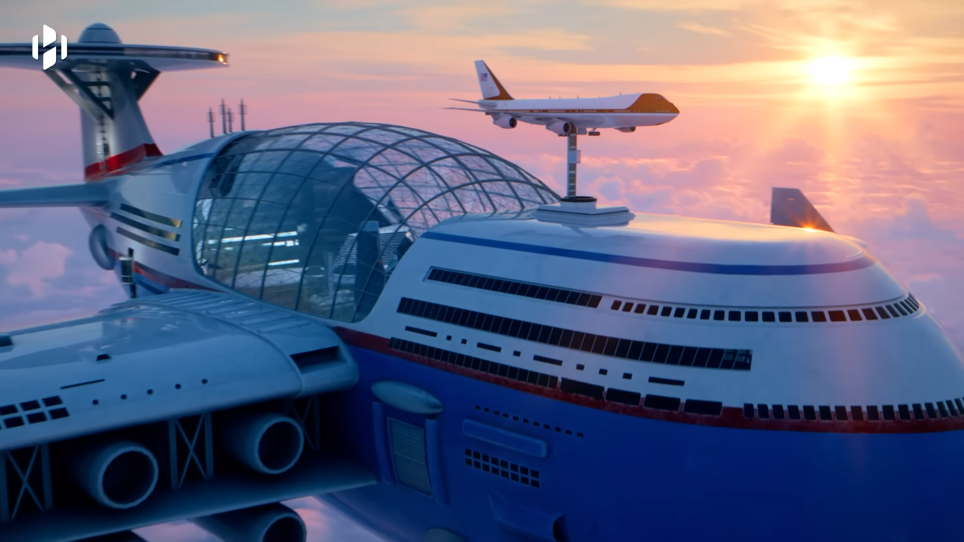 Sky Cruise è la nave volante nucleare ideata da Hashem Al-Ghaili