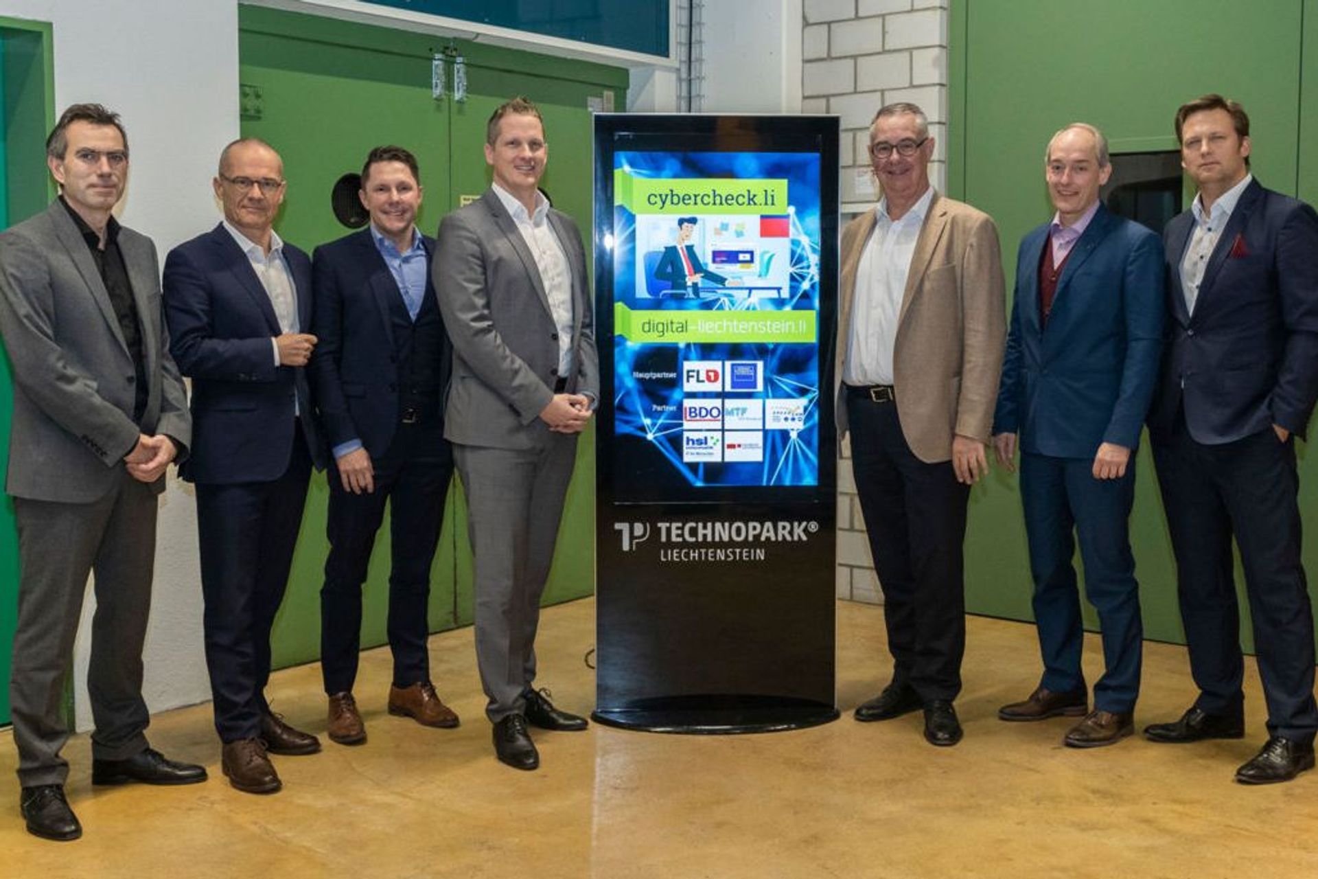 Un momento della presentazione della campagna Cyber Security Liechtenstein