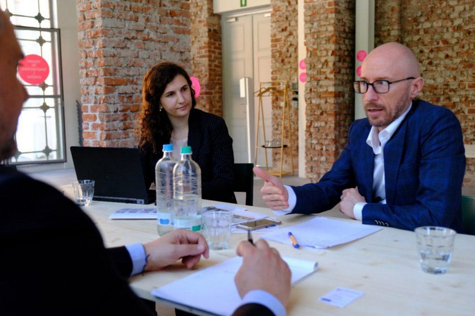 Annalisa Ziliani e Stefan Zwicky dello Swiss Business Hub Italy