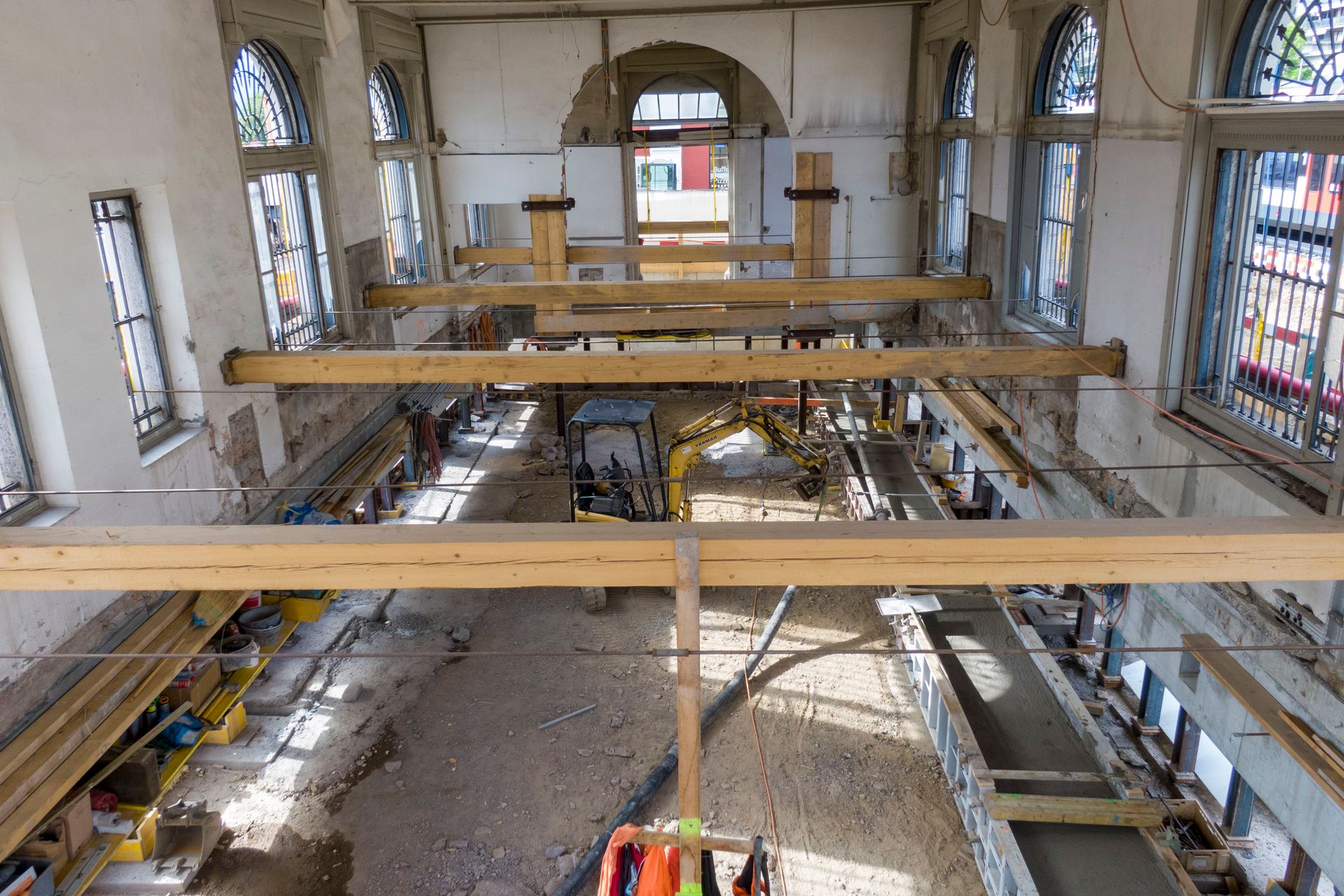 Il cantiere del nuovo sottopasso di Lugano-Besso e lo spostamento del cosiddetto “edificio di servizio” della stazione SBB CFF FFS