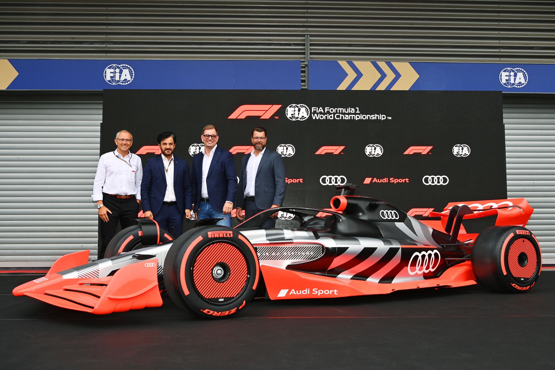 La conferenza stampa di lancio del programma Audi in Formula 1