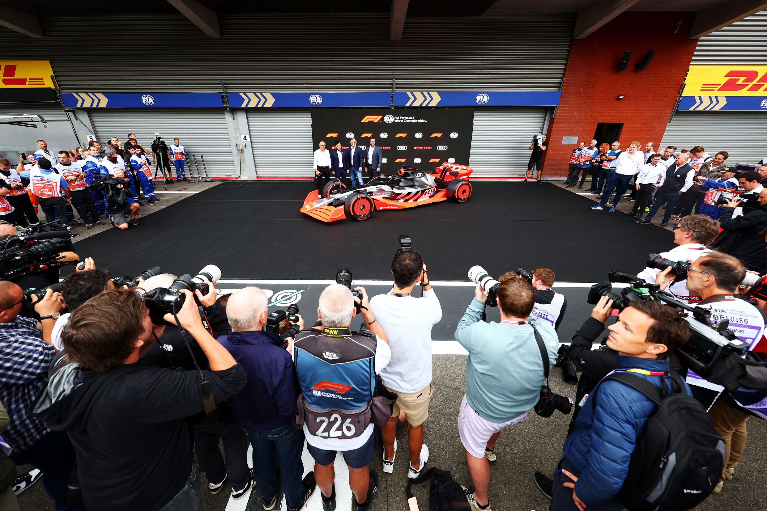 La conferenza stampa di lancio del programma Audi in Formula 1