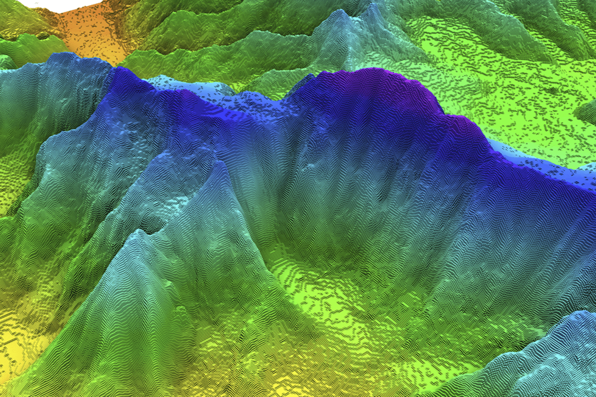 Un'immagine 3D frutto delle geoscienze digitali usate nella ricerca del gas