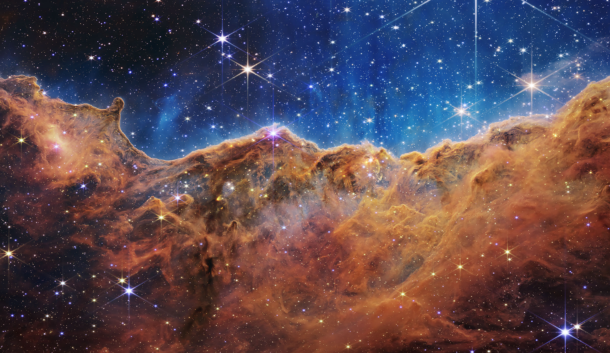 Un'immagine ripresa dal Telescopio Spaziale James Webb e diffusa dalla NASA