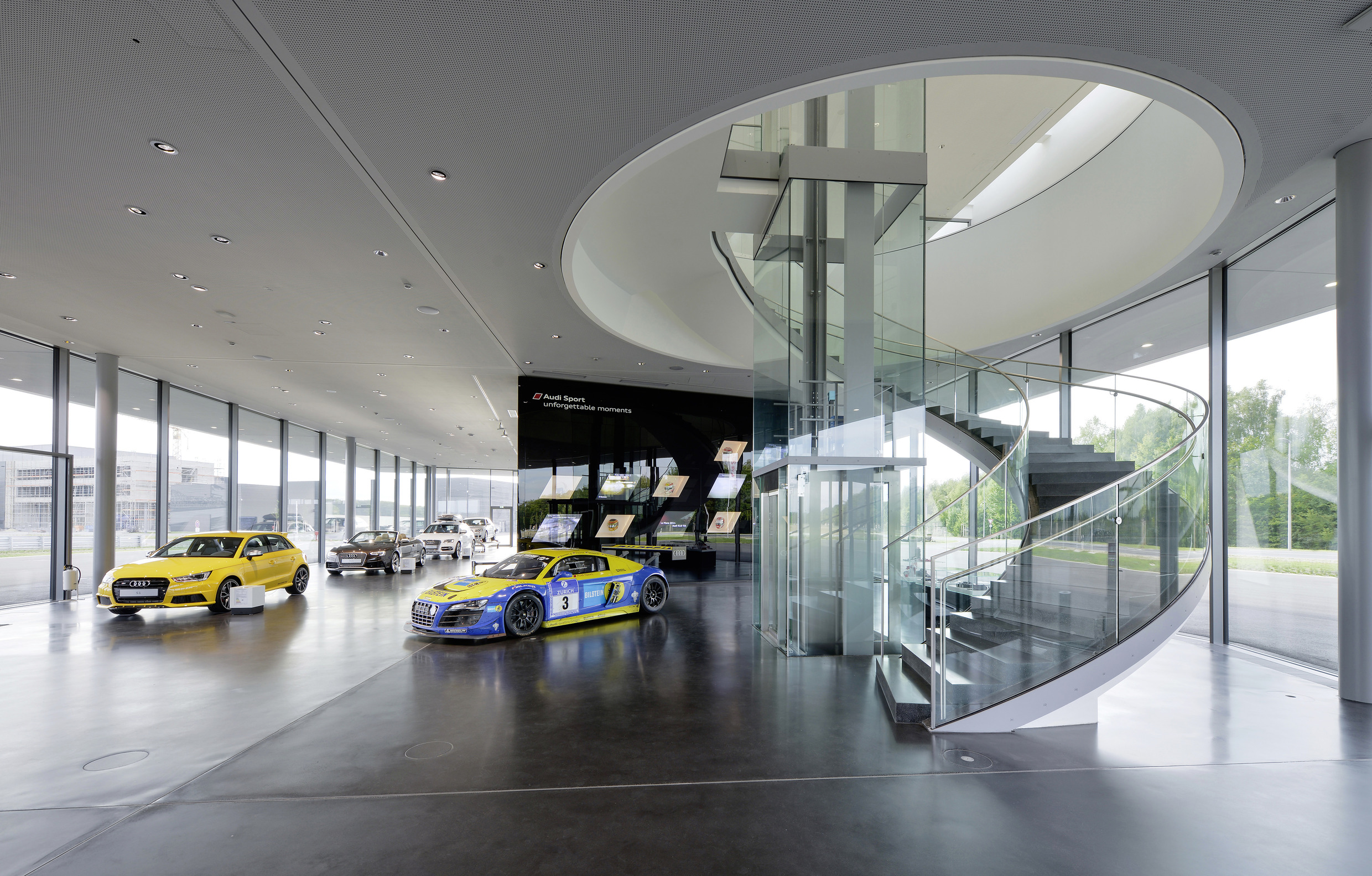 Il Competence Center Motorsport dell'Audi a Neuburg an der Donau in Germania