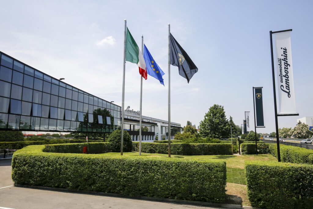 La sede di Automobili Lamborghini a Sant'Agata Bolognese