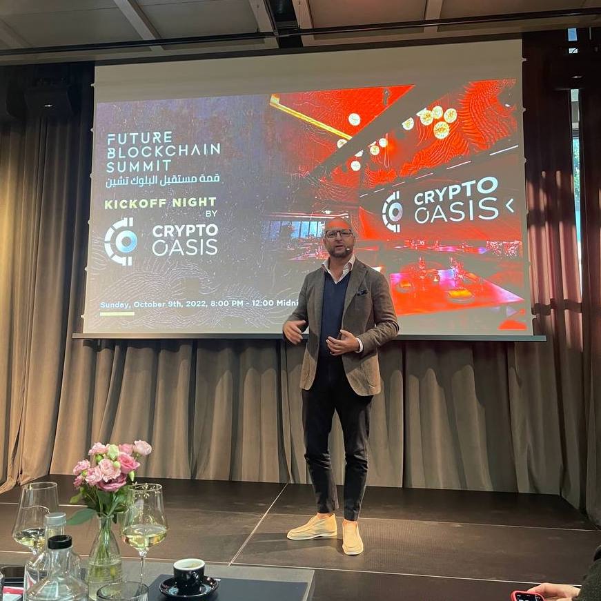 Lo speech di Crypto Oasis tenuto da Ralf Glabischnig