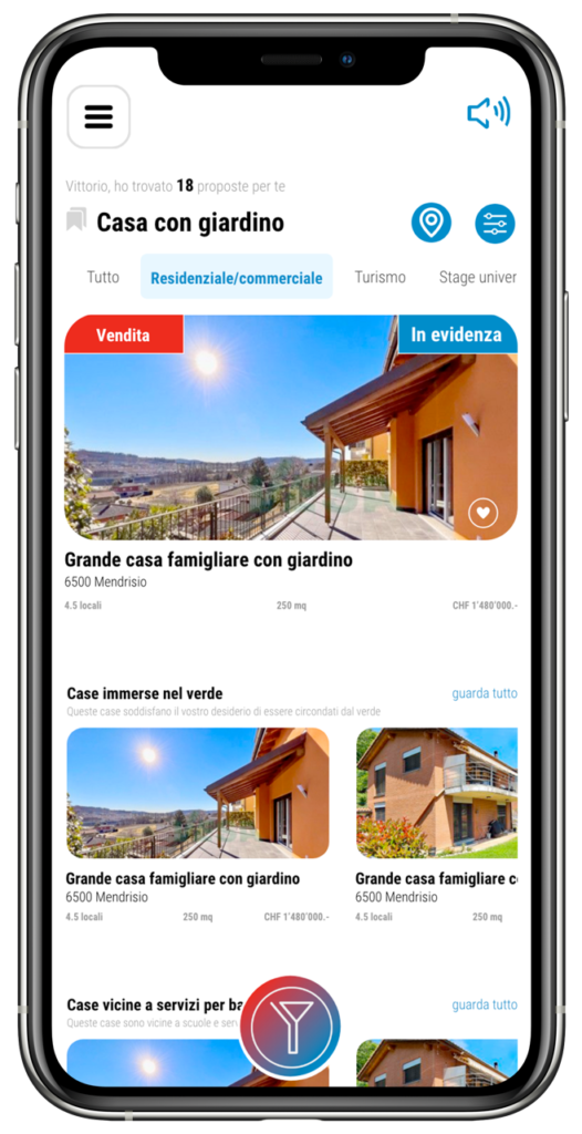 I risultati finali per l'utente elaborati dall App YurekAI