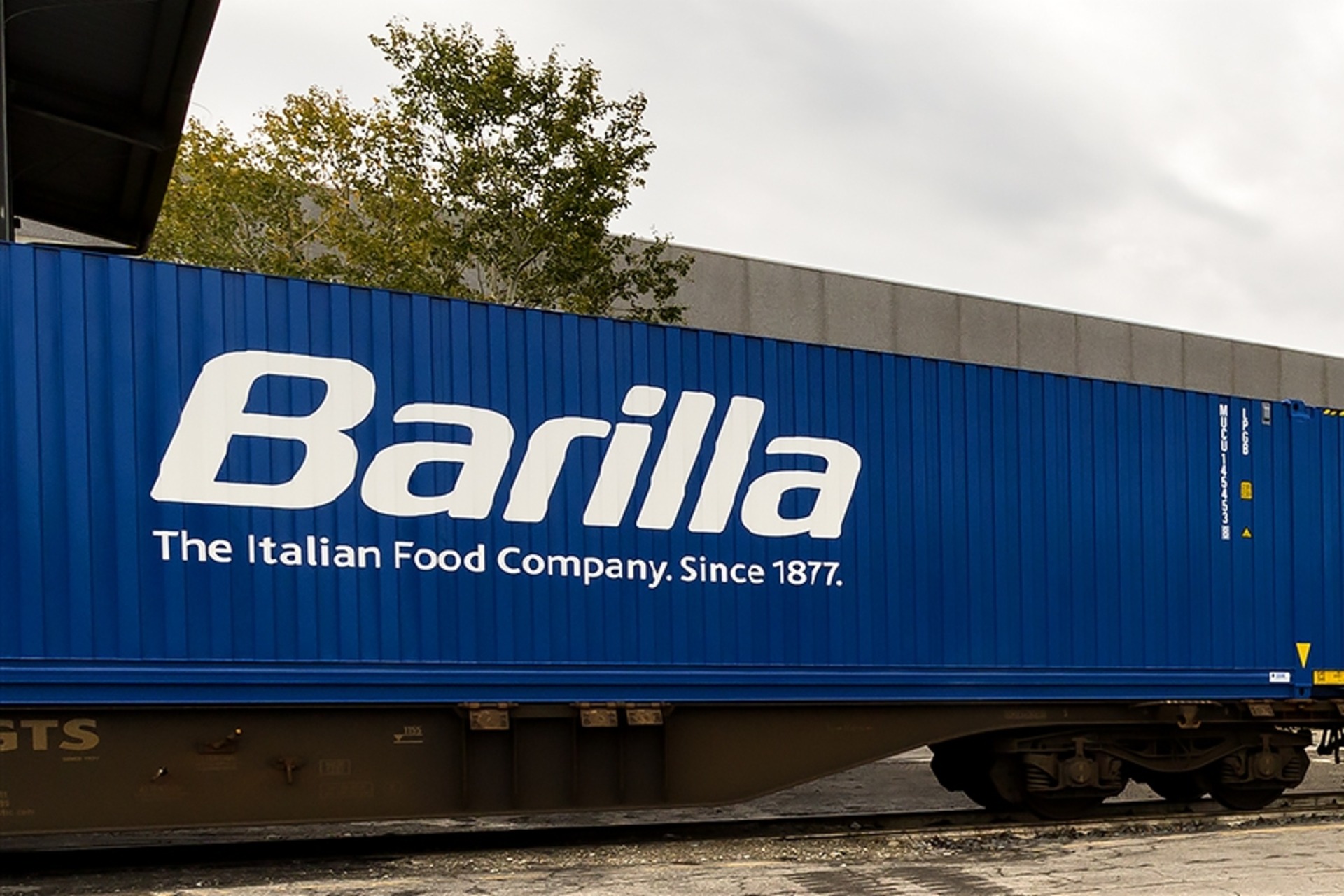 Il treno Barilla per il trasporto di pasta, pesti e sughi fra Parma e Ulm
