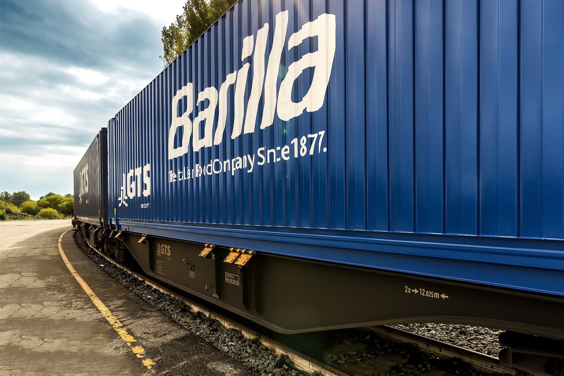 Il treno Barilla per il trasporto di pasta, pesti e sughi fra Parma e Ulm