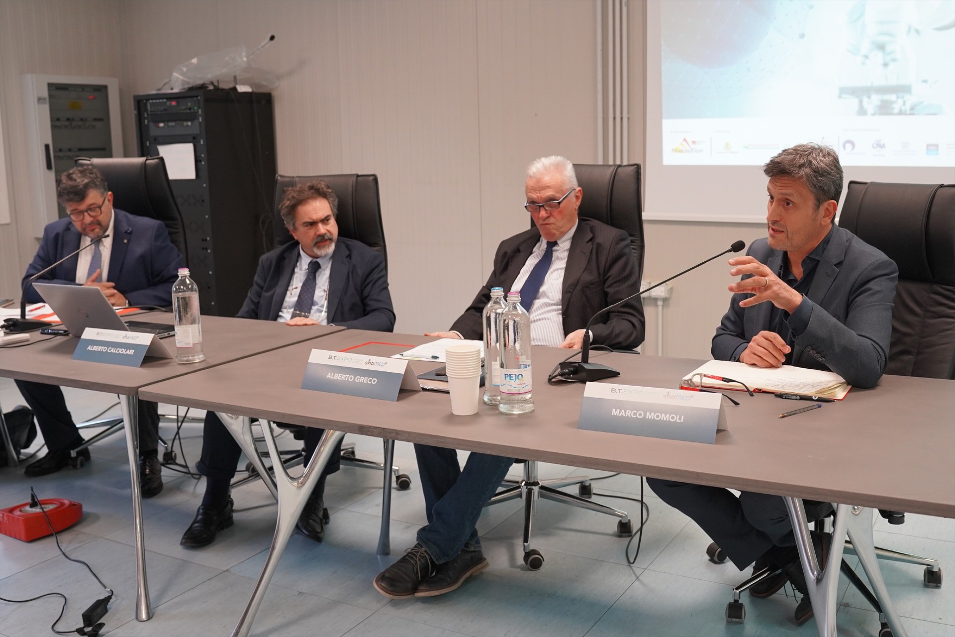L’inaugurazione della fiera "B.T. Expo ShoMED" 2022 il 3 ottobre a Mirandola (Modena)