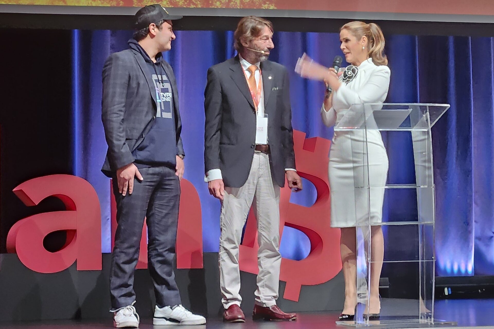 Michele Foletti, Sindaco di Lugano, e Milena Mayorga, Ambasciatrice di El Salvador negli USA