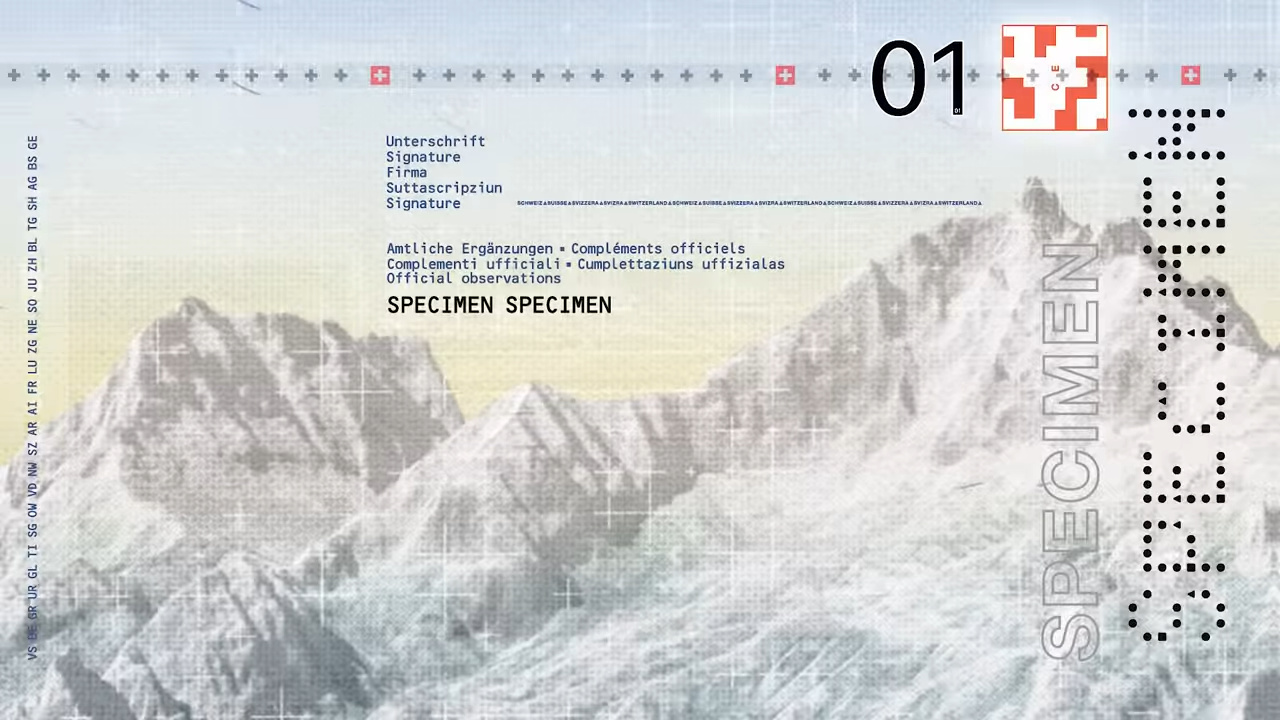 Alcune delle caratteristiche tecniche e grafiche del nuovo passaporto svizzero rilasciato il 31 ottobre 2022