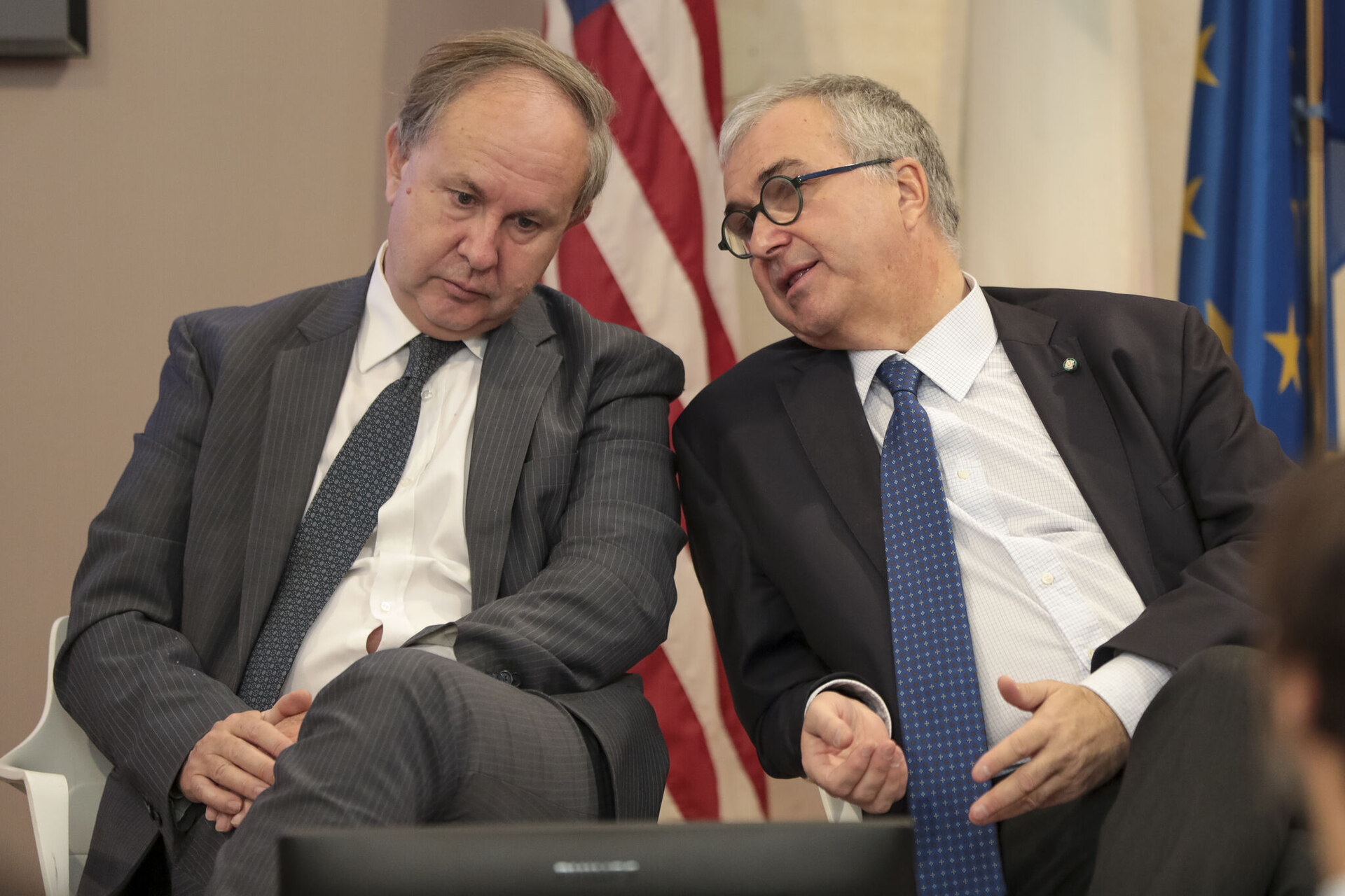Carlo Corazza, Direttore degli Uffici del Parlamento Europeo in Italia, e Francesco Tufarelli, Direttore Generale della Presidenza del Consiglio dei Ministri italiana