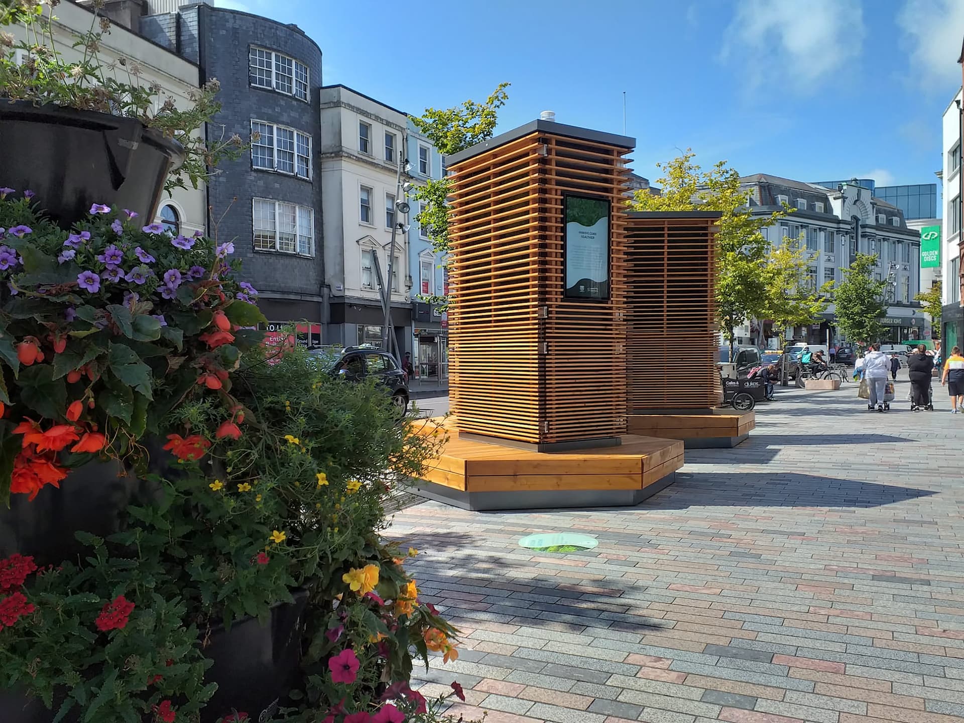 Un'infrastruttura City Tree a Cork, in Irlanda (Foto: Green City Solutions)