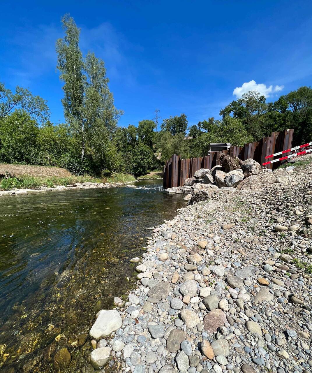 La ruota in acciaio a pale d’acqua realizzata dall’EMPA sulla Glatt nel Canton Zurigo