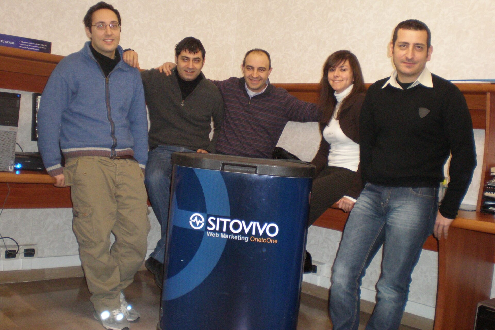 Lo staff della società SitoVivo di Torino e Giarre (Catania)