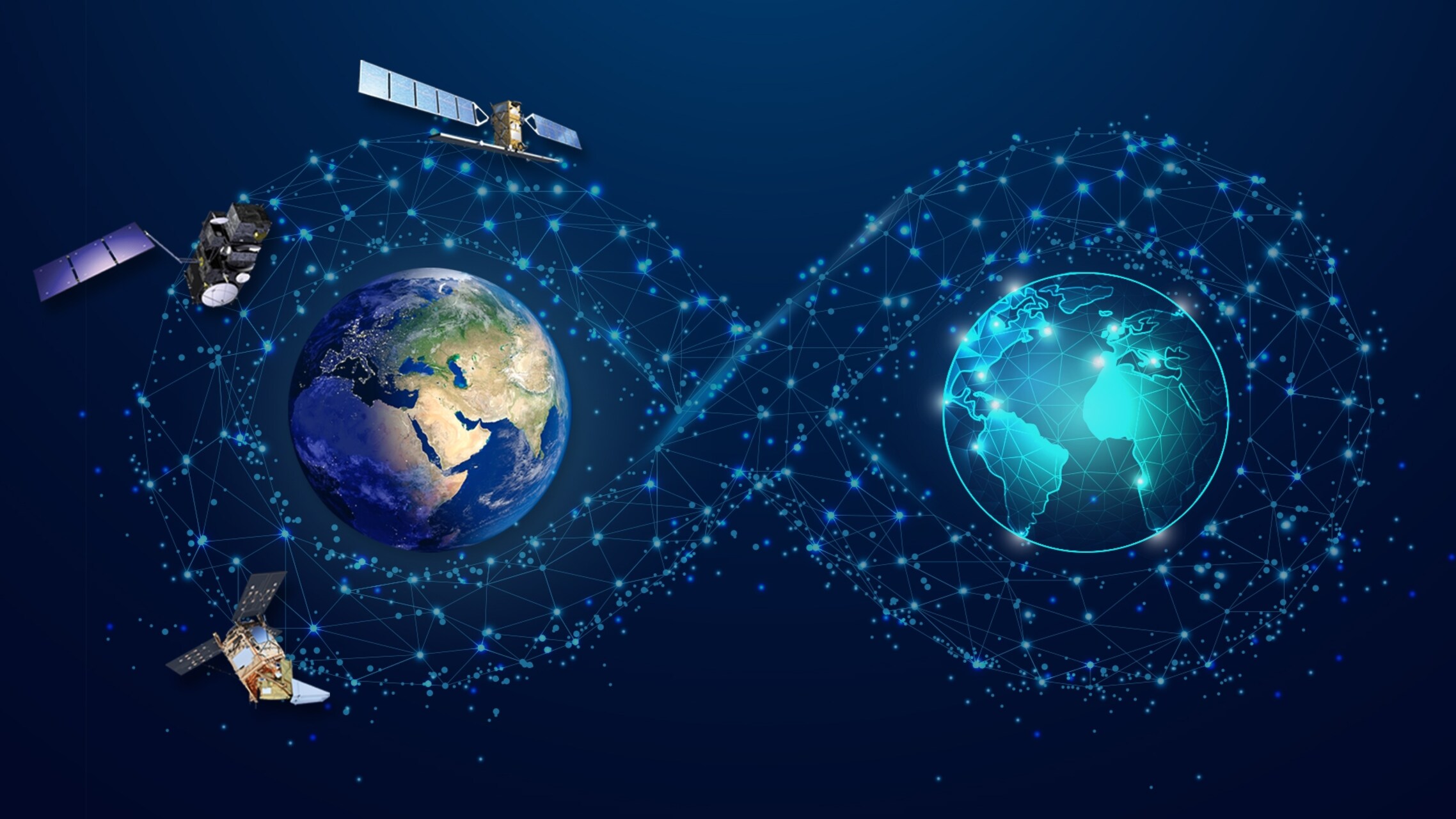 Una rappresentazione grafica di "Destination Earth" realizzata dall'Unione Europea